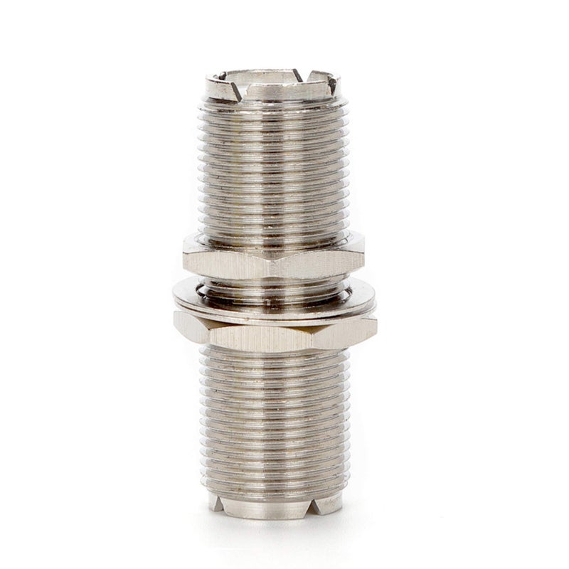 TLS.eagle SO-239/PL259 UHF Bulkhead Connector UHF Female to Female RF Coaxial Adapter Pack of 5 - Image 4
